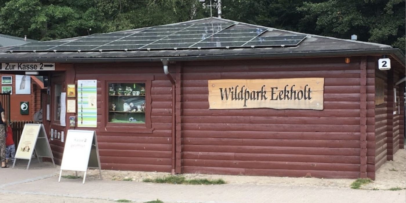 Eingang Wildpark Eekholt – Ausflugsziel für Familien bei Bad Segeberg